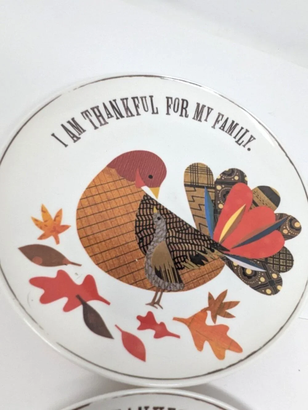 Pottery Barn Kids Thanksgiving Melamine Plates 